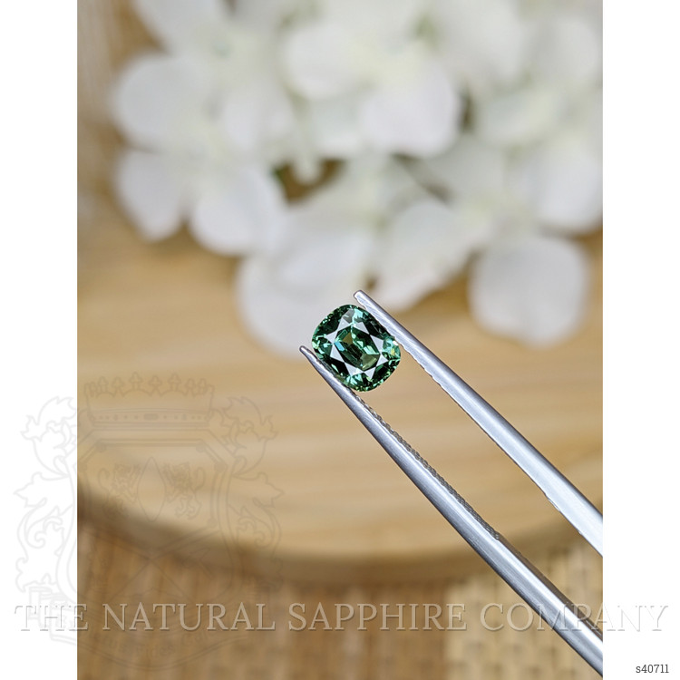 1.02 Ct. Bluish Green Sapphire from Ceylon (Sri Lanka)