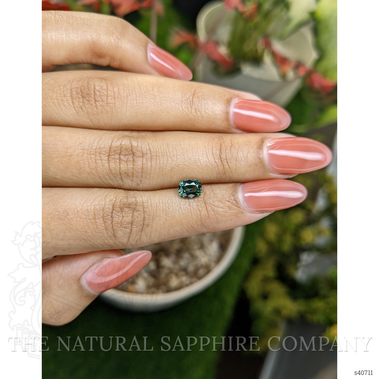 1.02 Ct. Bluish Green Sapphire from Ceylon (Sri Lanka)