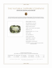 3.20 Ct. Yellowish Green Sapphire from Ceylon (Sri Lanka) Scan Report