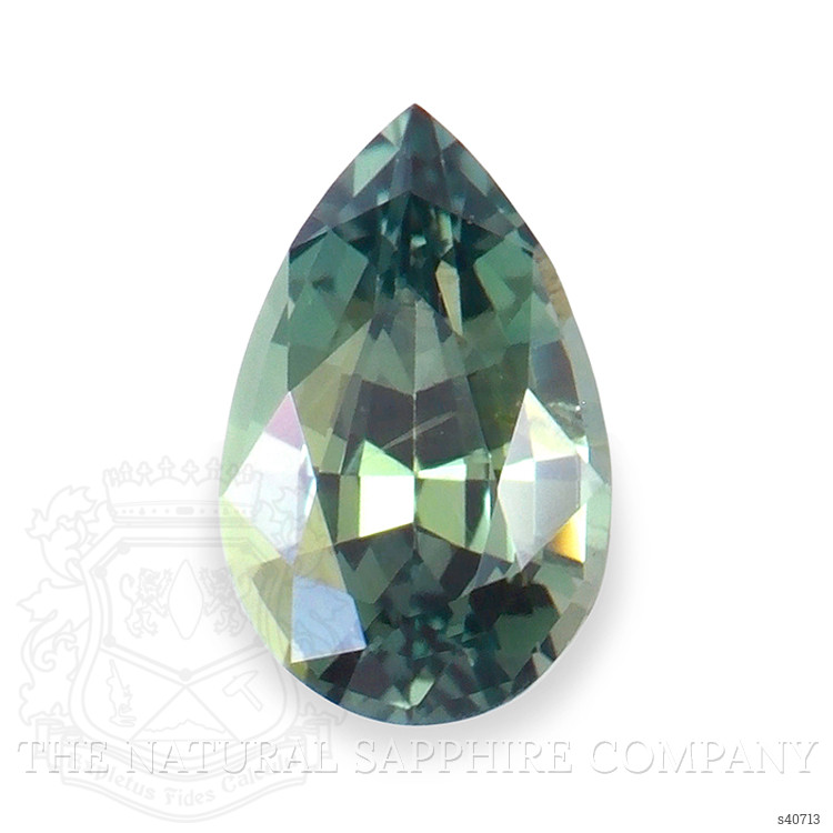 0.53 Ct. Bluish Green Sapphire from Ceylon (Sri Lanka)