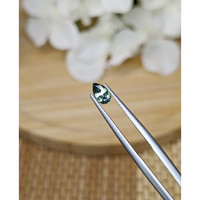 0.53 Ct. Bluish Green Sapphire from Ceylon (Sri Lanka) Life Style