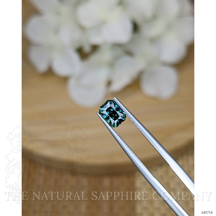 1.09 Ct. Bluish Green Sapphire from Ceylon (Sri Lanka)