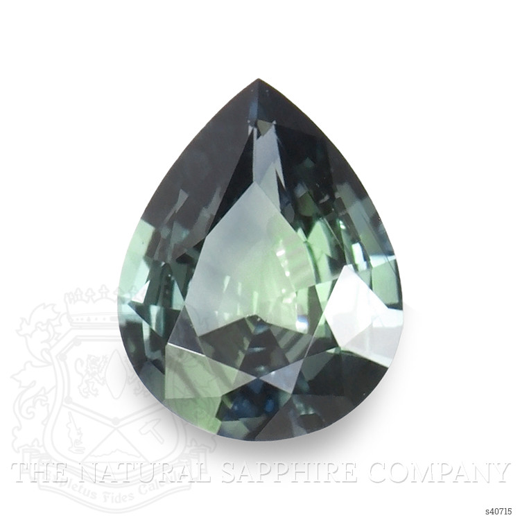 0.52 Ct. Bluish Green Sapphire from Ceylon (Sri Lanka)
