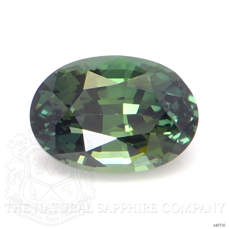 1.18 Ct. Bluish Green Sapphire from Ceylon (Sri Lanka)