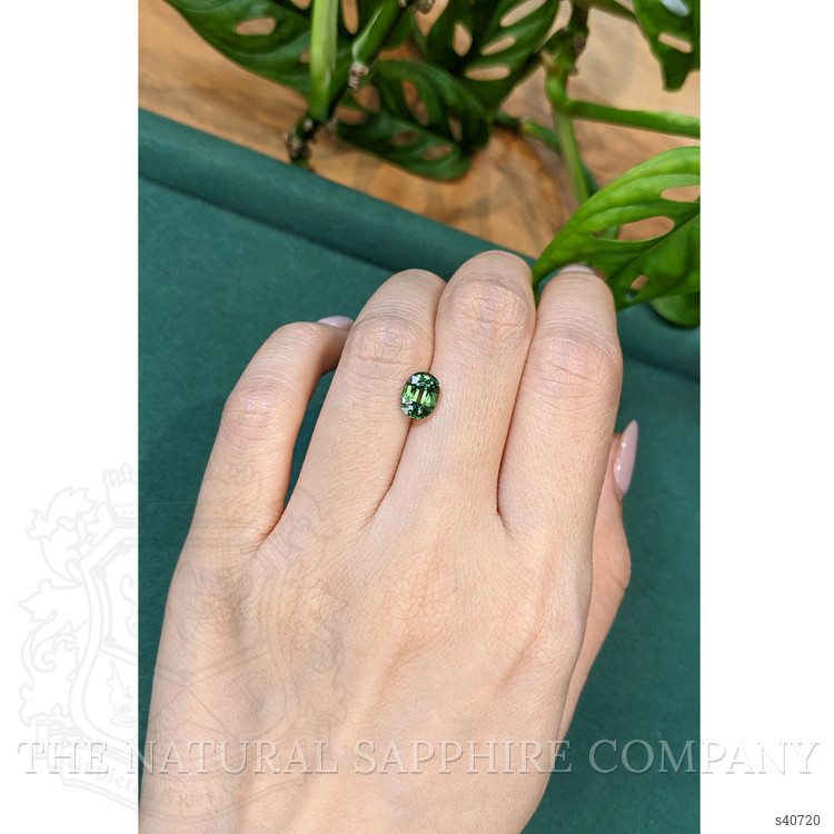 1.82 Ct. Bluish Green Sapphire from Madagascar