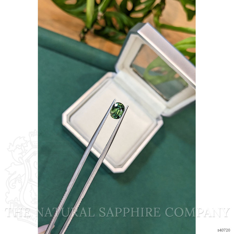 1.82 Ct. Bluish Green Sapphire from Madagascar