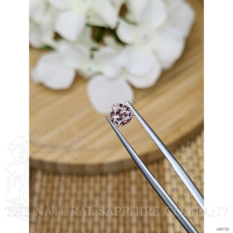 0.81 Ct. Pinkish Brown Sapphire from Ceylon (Sri Lanka)