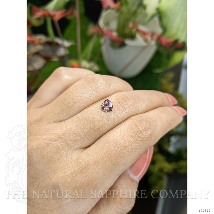 0.81 Ct. Pinkish Brown Sapphire from Ceylon (Sri Lanka)