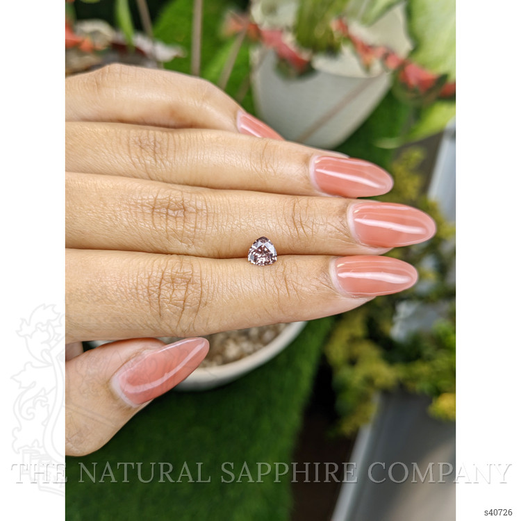 0.81 Ct. Pinkish Brown Sapphire from Ceylon (Sri Lanka)