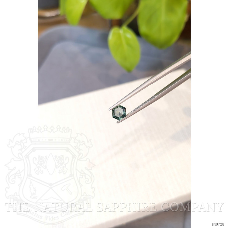 0.84 Ct. Bluish Green Sapphire from Montana