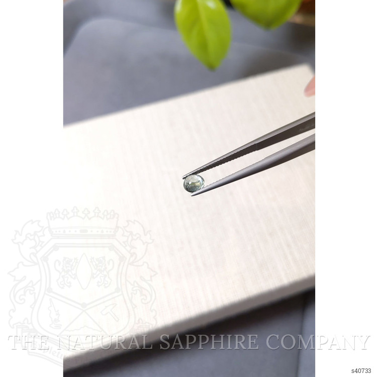 0.73 Ct. Bluish Green Sapphire from Montana