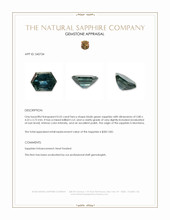 0.55 Ct. Bluish Green Sapphire from Montana Appraisal