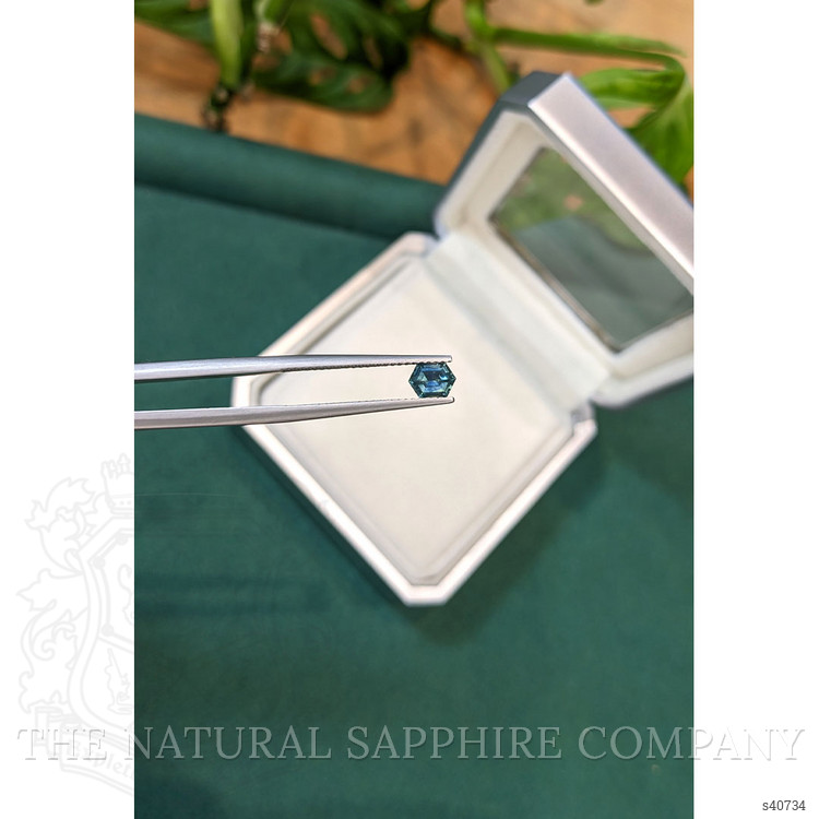 0.55 Ct. Bluish Green Sapphire from Montana