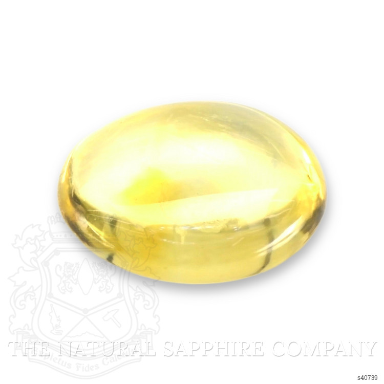 1.55 Ct. Yellow Cabochon Sapphire from Montana