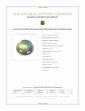 1.62 Ct. Bluish Green Cabochon Sapphire from Montana Scan Report