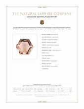 0.48 Ct. Peach Sapphire from Montana Scan Report
