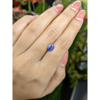 1.65 Ct. Bluish Purple Sapphire from Ceylon (Sri Lanka) Life Style