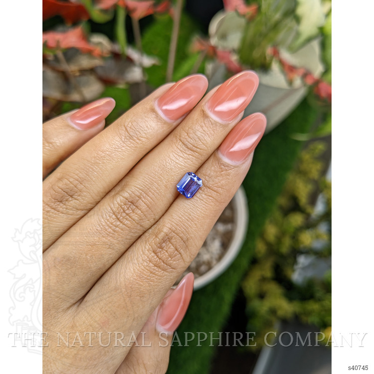 1.65 Ct. Bluish Purple Sapphire from Ceylon (Sri Lanka)