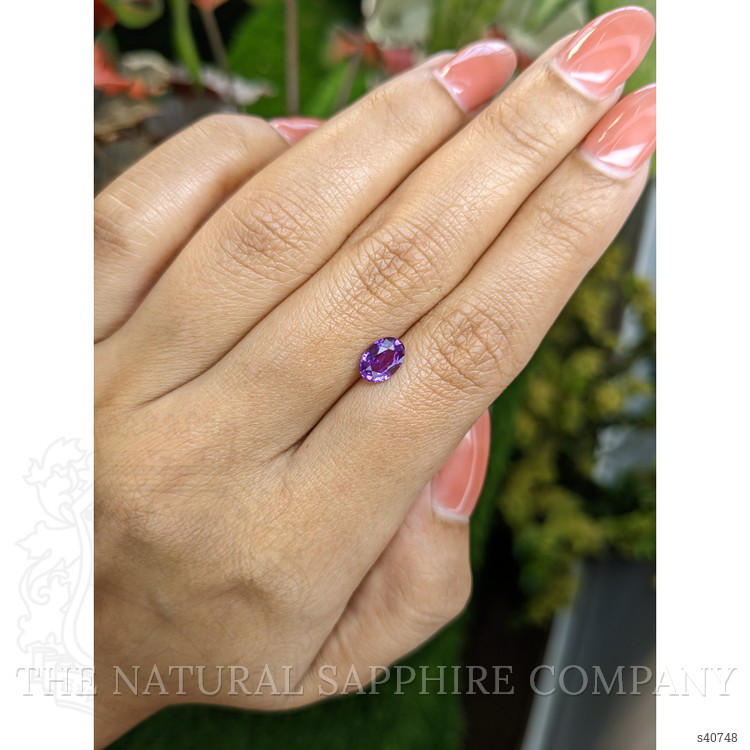 1.21 Ct. Pinkish Purple Sapphire from Ceylon (Sri Lanka)