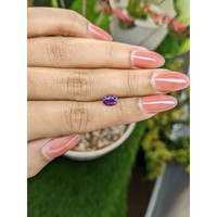 1.21 Ct. Pinkish Purple Sapphire from Ceylon (Sri Lanka) Life Style