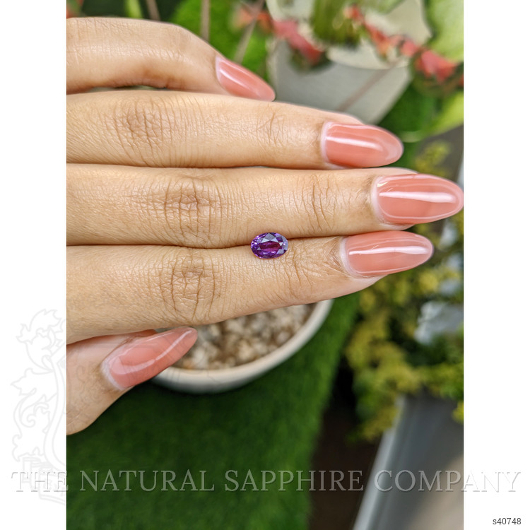 1.21 Ct. Pinkish Purple Sapphire from Ceylon (Sri Lanka)