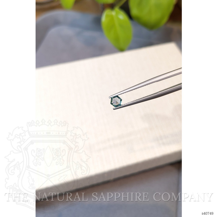 0.43 Ct. Bluish Green Sapphire from Montana