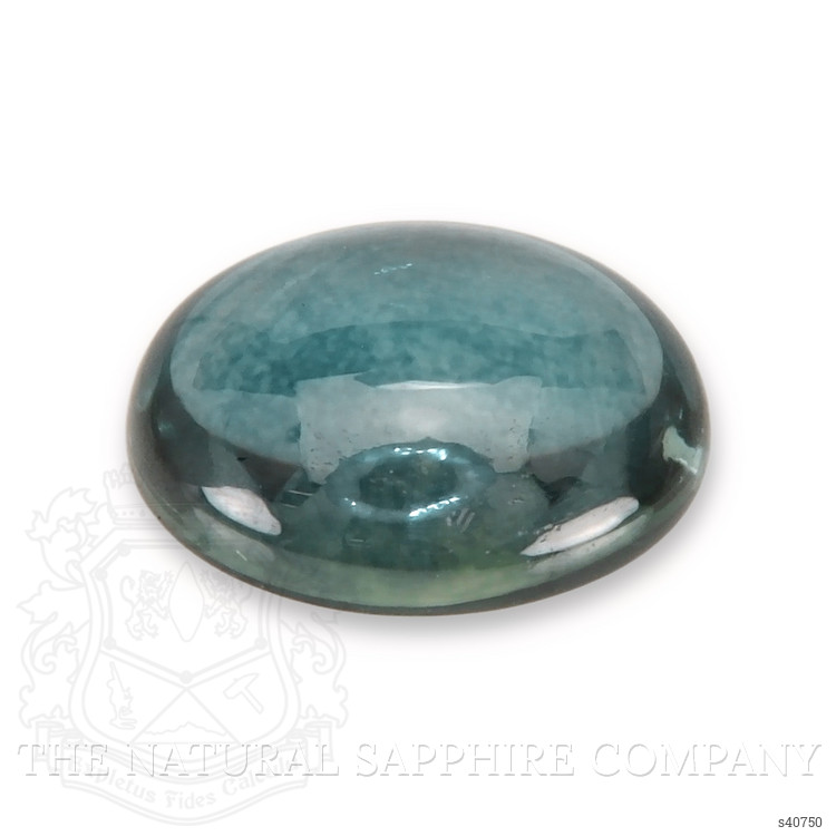 1.26 Ct. Bluish Green Cabochon Sapphire from Montana