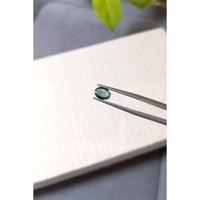 1.26 Ct. Bluish Green Cabochon Sapphire from Montana Life Style