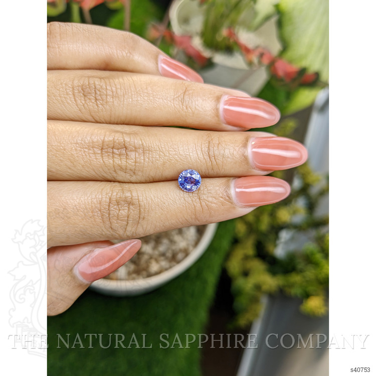 1.34 Ct. Purplish Blue Sapphire from Ceylon (Sri Lanka)