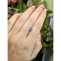1.34 Ct. Purplish Blue Sapphire from Ceylon (Sri Lanka) Life Style