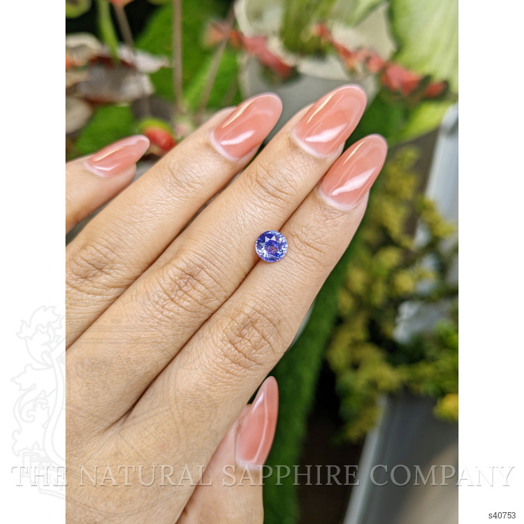 1.34 Ct. Purplish Blue Sapphire from Ceylon (Sri Lanka)