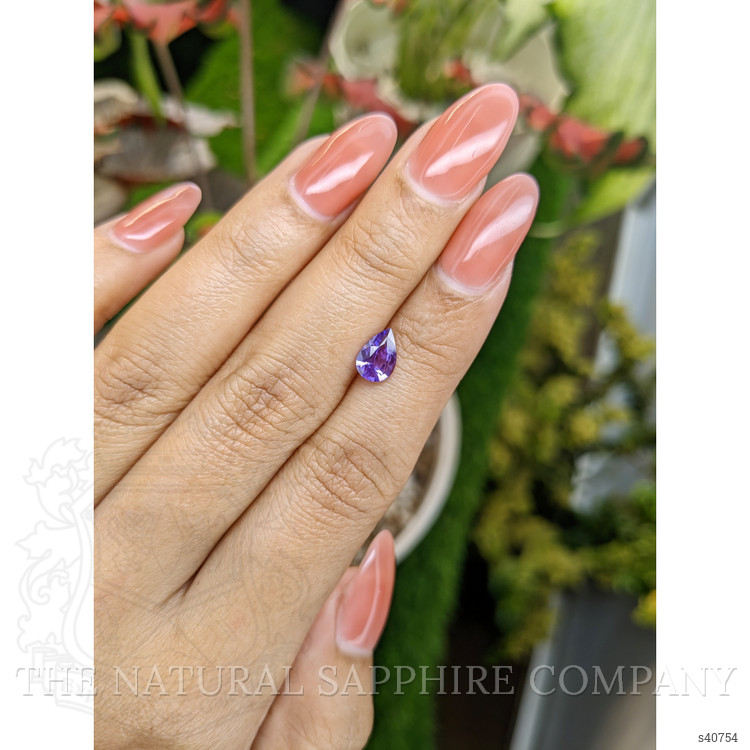 0.94 Ct. Pinkish Purple Sapphire from Ceylon (Sri Lanka)
