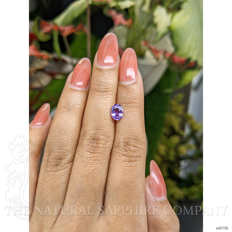 1.29 Ct. Pinkish Purple Sapphire from Ceylon (Sri Lanka)