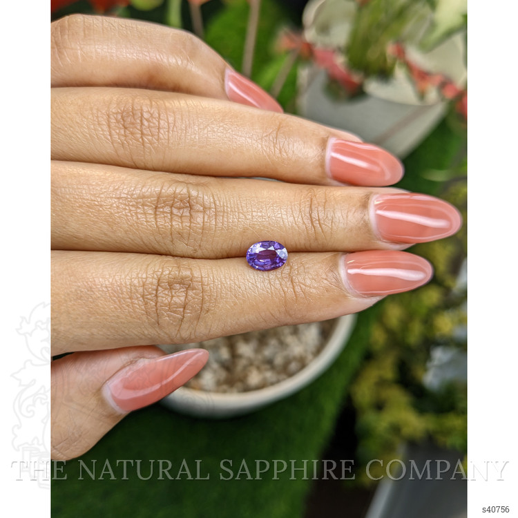 1.29 Ct. Pinkish Purple Sapphire from Ceylon (Sri Lanka)