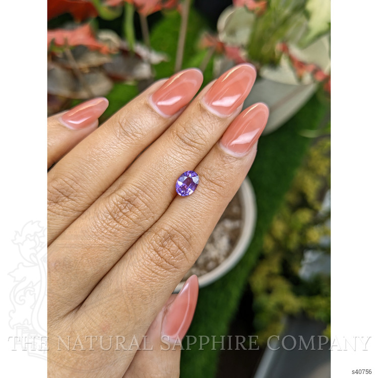 1.29 Ct. Pinkish Purple Sapphire from Ceylon (Sri Lanka)