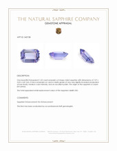 1.02 Ct. Violet Sapphire from Ceylon (Sri Lanka) Appraisal