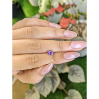 0.94 Ct. Pinkish Purple Sapphire from Ceylon (Sri Lanka) Life Style