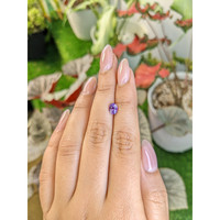 0.94 Ct. Pinkish Purple Sapphire from Ceylon (Sri Lanka) Life Style