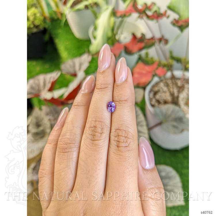 0.94 Ct. Pinkish Purple Sapphire from Ceylon (Sri Lanka)