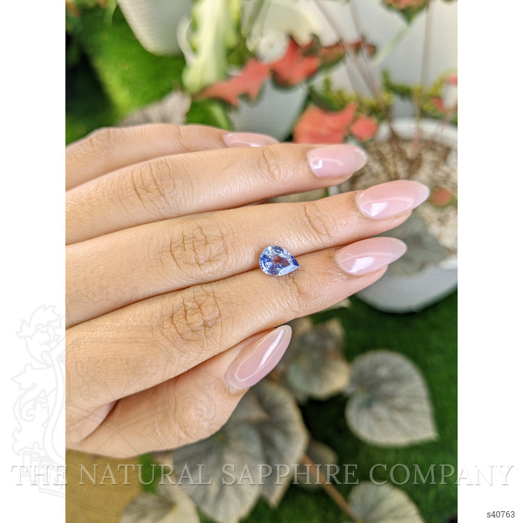 1.90 Ct. Purplish Blue Sapphire from Ceylon (Sri Lanka)