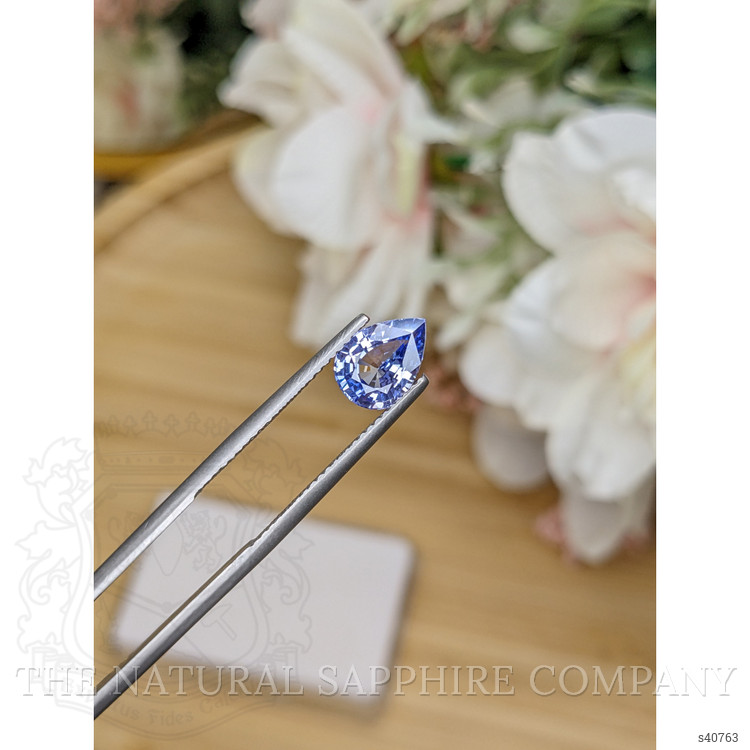 1.90 Ct. Purplish Blue Sapphire from Ceylon (Sri Lanka)