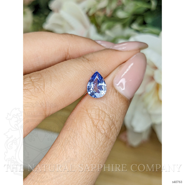 1.90 Ct. Purplish Blue Sapphire from Ceylon (Sri Lanka)
