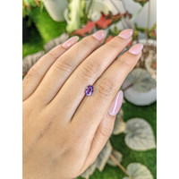 0.96 Ct. Pinkish Purple Sapphire from Ceylon (Sri Lanka) Life Style