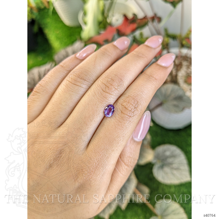 0.96 Ct. Pinkish Purple Sapphire from Ceylon (Sri Lanka)