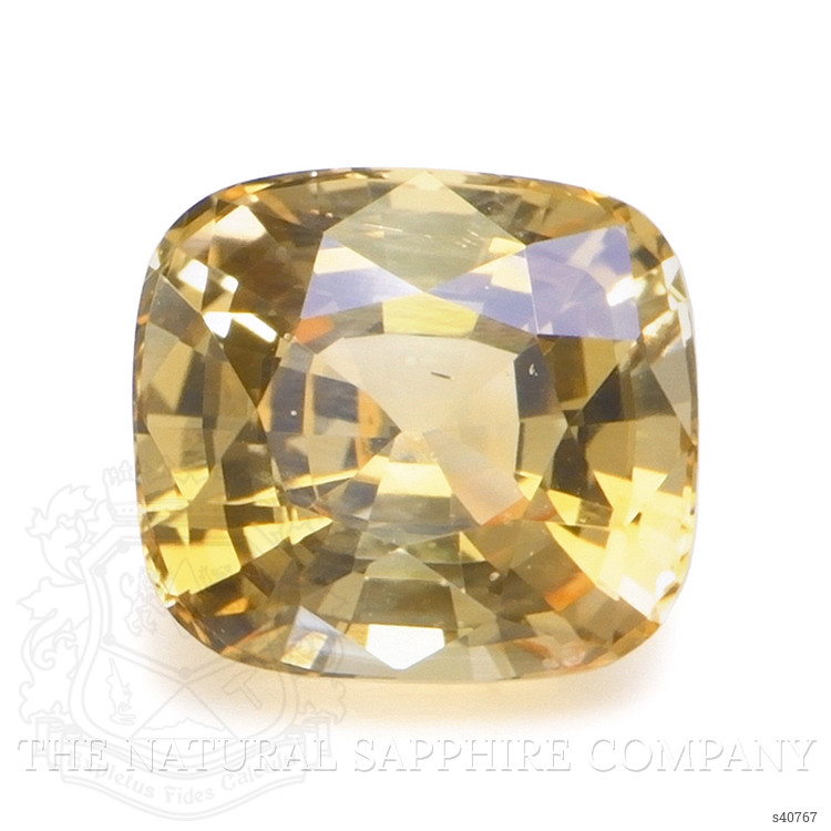 2.28 Ct. Orangish Yellow Sapphire from Ceylon (Sri Lanka)
