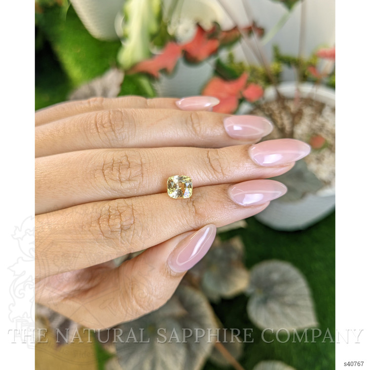 2.28 Ct. Orangish Yellow Sapphire from Ceylon (Sri Lanka)