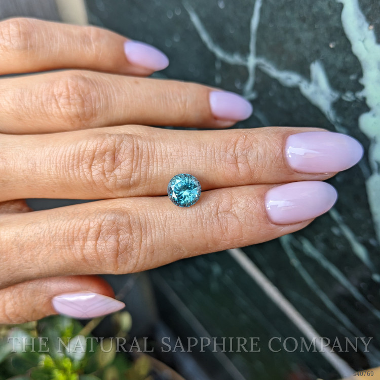 2.50 Ct. Bluish Green Sapphire from Montana