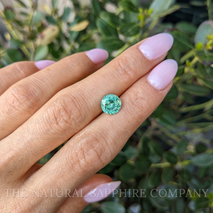 2.42 Ct. Green Sapphire from Montana