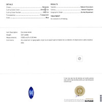 3.21 Ct. Blue Sapphire from Burma (Myanmar) Scan Report