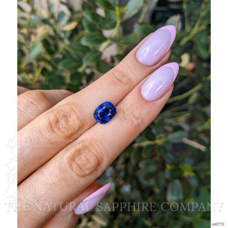 4.18 Ct. Blue Sapphire from Ceylon (Sri Lanka)